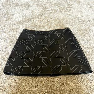 Helmut Lang black mini skirt. Side zip. Size 4